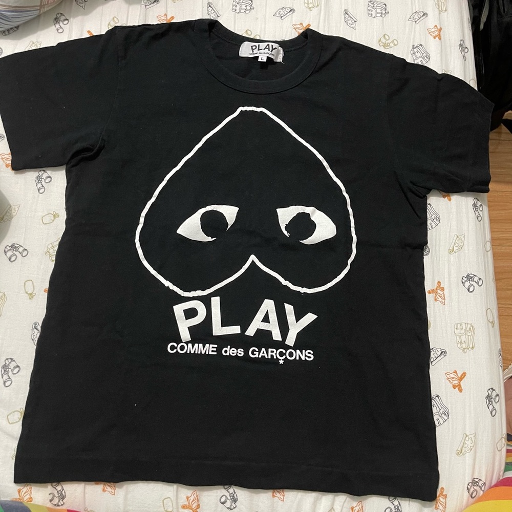 Comme Des Garcons black and white heart tshirt - Picture 1 of 7